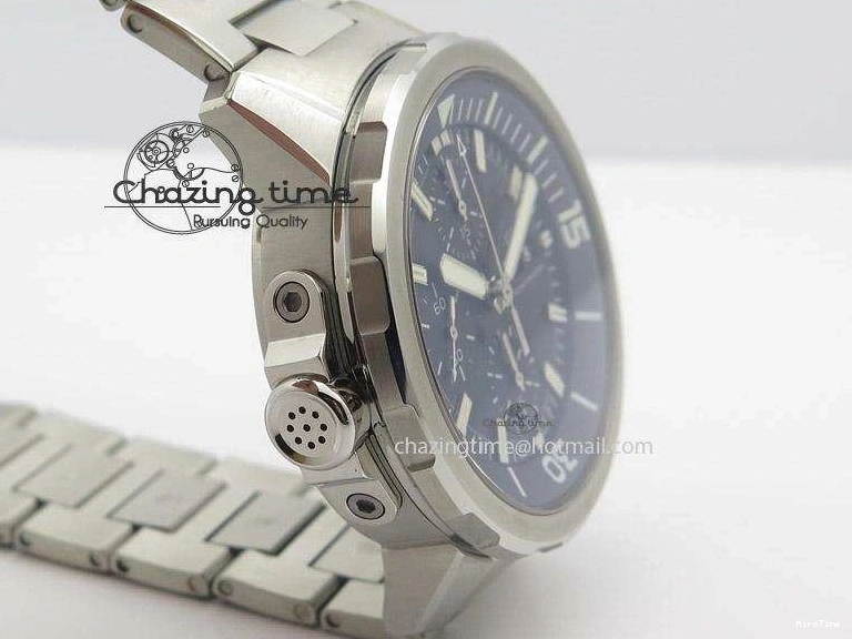 MIROTIME 0130 Classic Aquatimer Chrono IW376803 V6F 1:1 Best Edition Black Dial On SS Bracelet A 7361